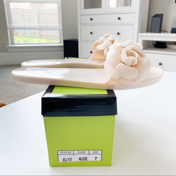 J.Mark Nude Floral Jelly Sandal Jelly-07 - Picture 8 of 8